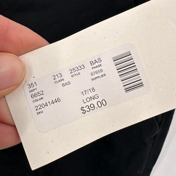 Maurices Women's Mid-Rise Flat Front Smart Long Ankle Pants Black Size 17/18 NWT - Picture 3 of 13